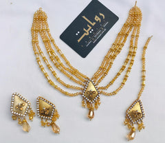 Fancy Choker Set-22 (Golden)