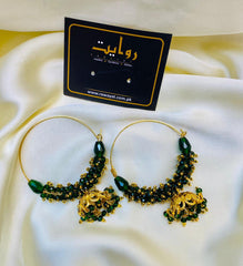 Gajra Jhumka-14 (Green)