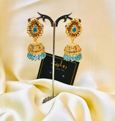 Fancy Jhumka-08 (Ferozi)