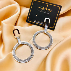 Zircon Earring-25 (Silver)