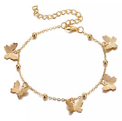Butterfly Anklet (Golden)