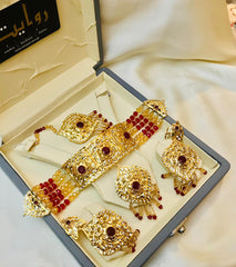 Hyderabadi Choker Set-20 (Maroon)