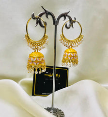 Meena Bali Jhumka-01 (Golden)