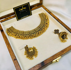 Oxidized Necklace-14 (Golden)