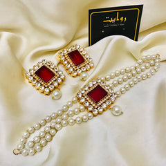 MARIYA Choker Set (Maroon)