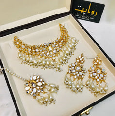 Kundan Necklace-23 (Pearl)