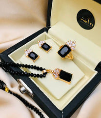 Zircon Mala Set-01 (Black)