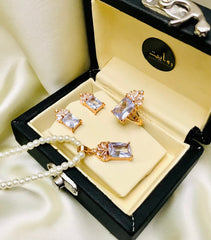 Zircon Mala Set-01 (White)