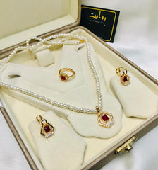 Zircon Mala Set-05 (Maroon)