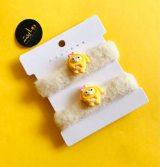 Hair Poni (Pack Of 2 Yellow)