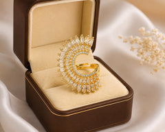Zircon Ring-350 (Golden)
