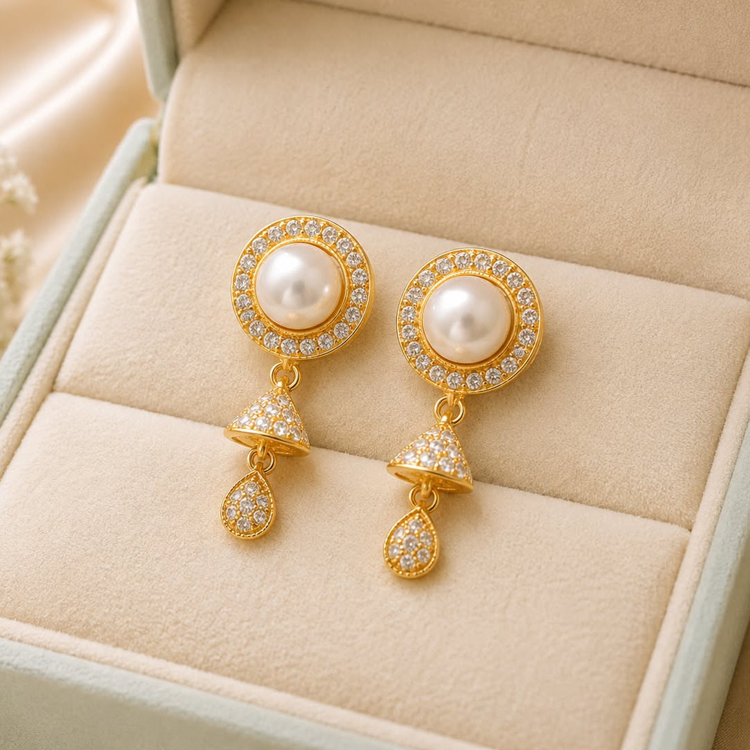 Zircon Hoop Bali-215 (Pearl)