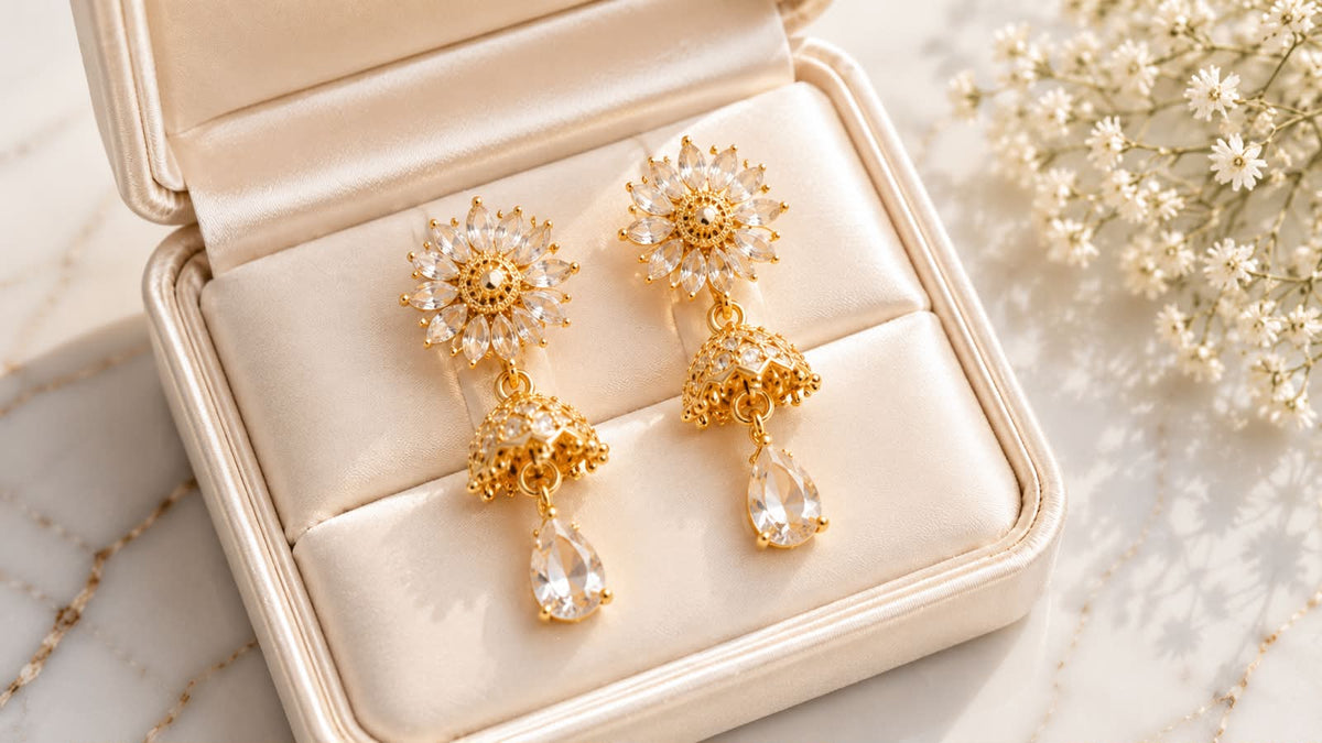 Fancy Jhumki-99 (White)
