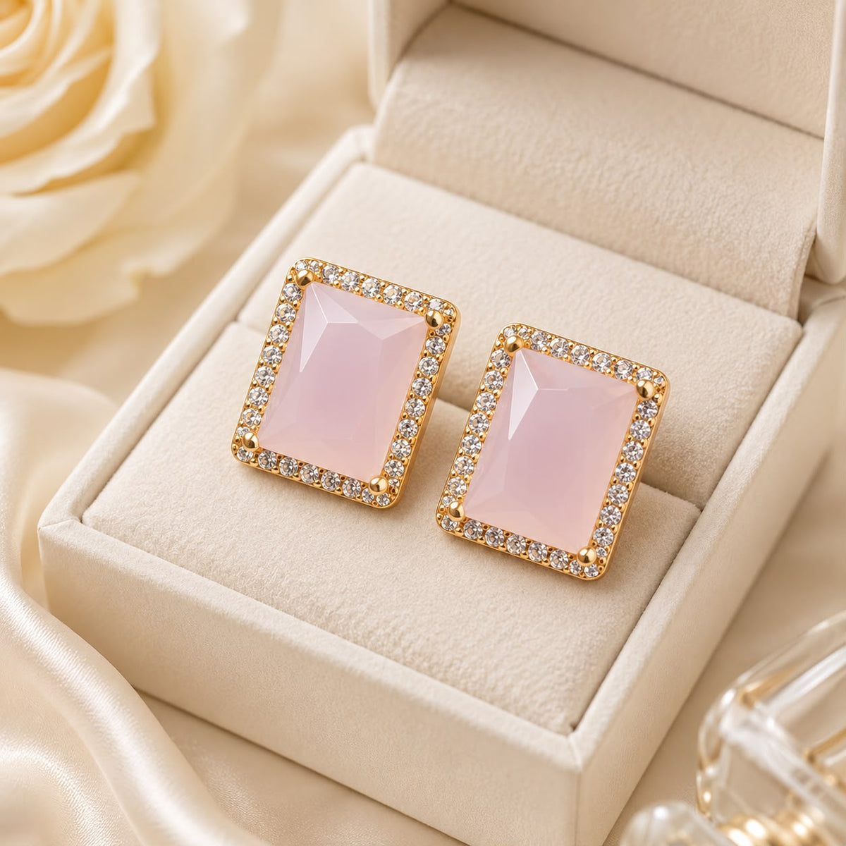 Zircon Fancy Studs-210(Pink)