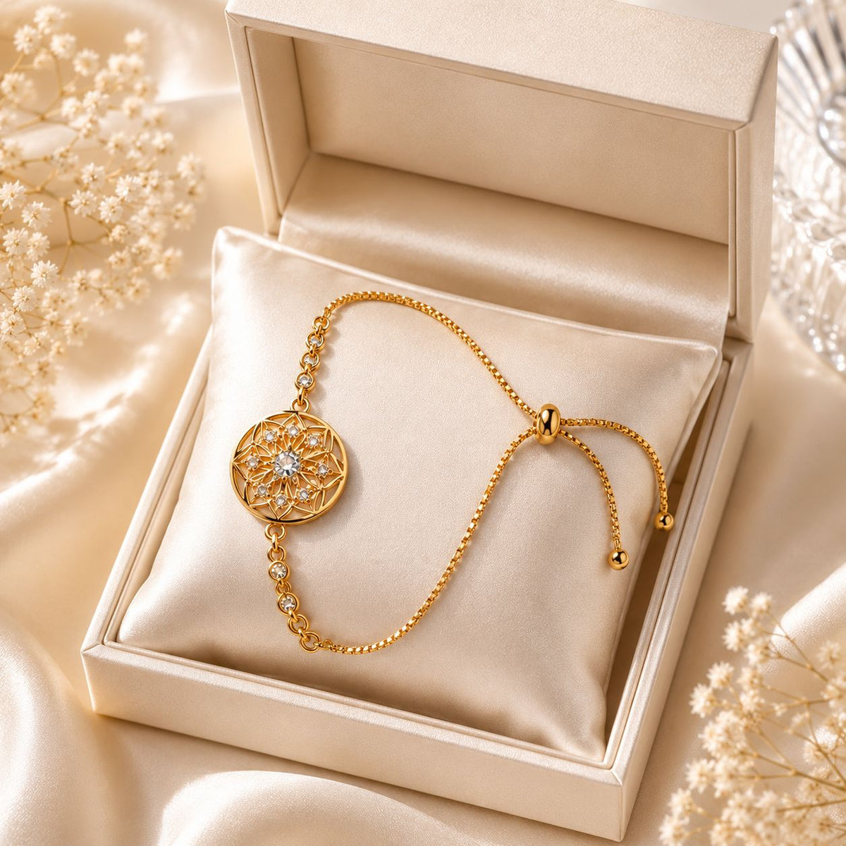 Adjustable Bracelet-263 (White)