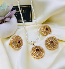 Locket Set-74 (Maroon)