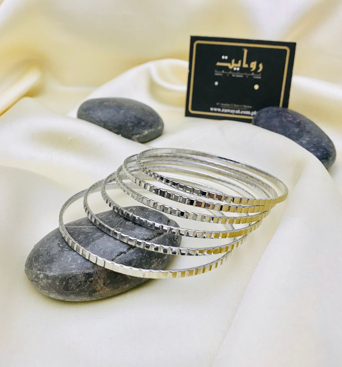 Oxidized Bangles-25 (Silver)