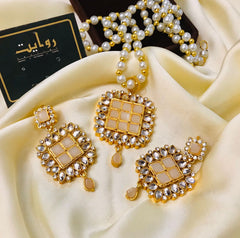 Maya Locket Set (Pearl)