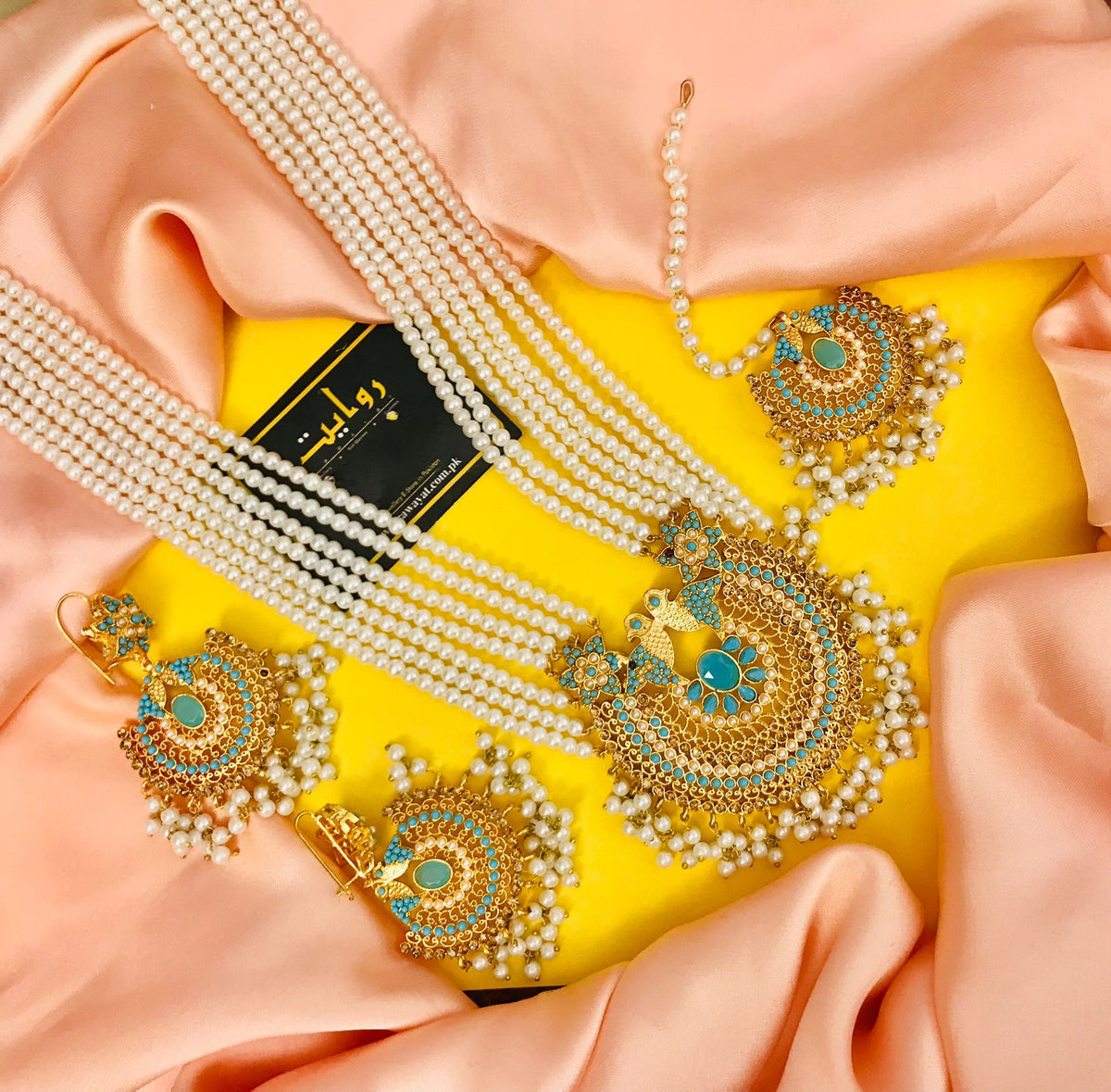 Jazmine Rani Mala Set (Ferozi)