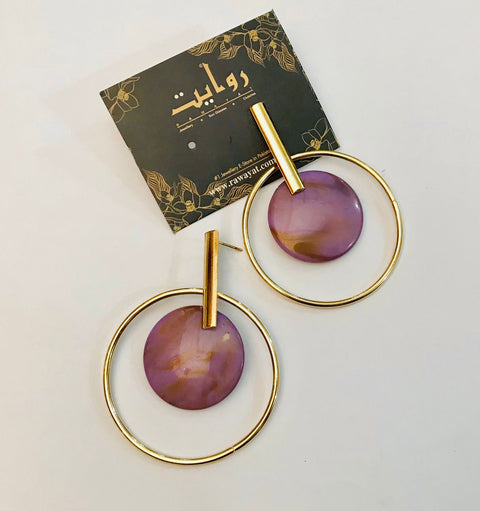 Fancy Earring-341 (Purple)