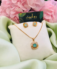 Zircon Locket Set-23 (Mint Green)