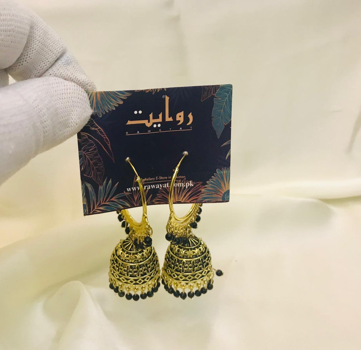Oxidized Jhumka-120 (Black)