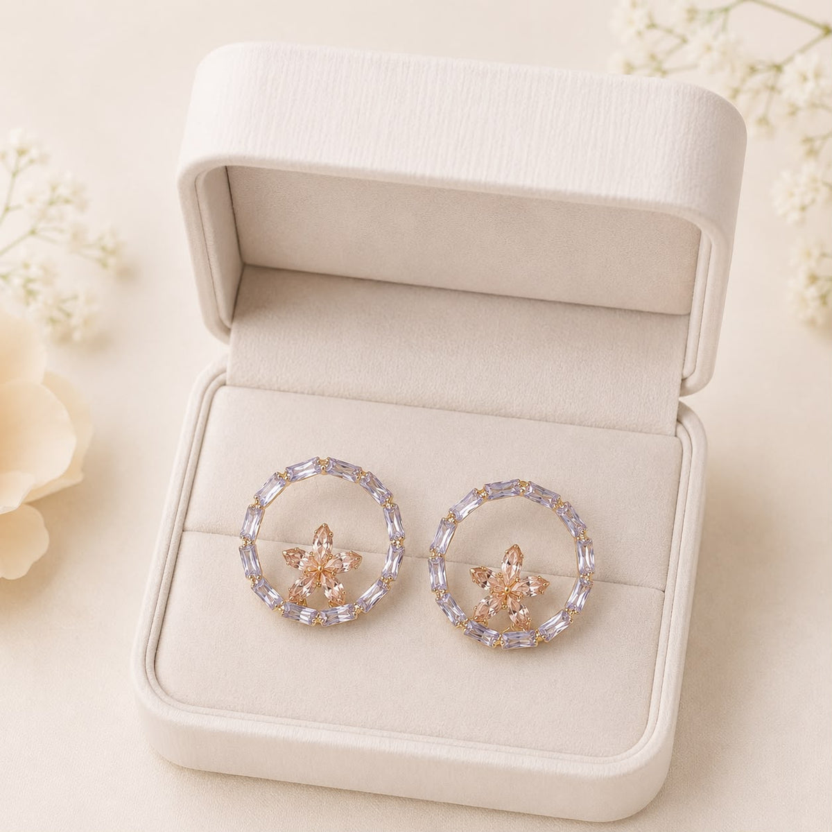Zircon Earring-172 (Golden)