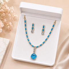 Zircon Locket Set-168 (Ferozi)