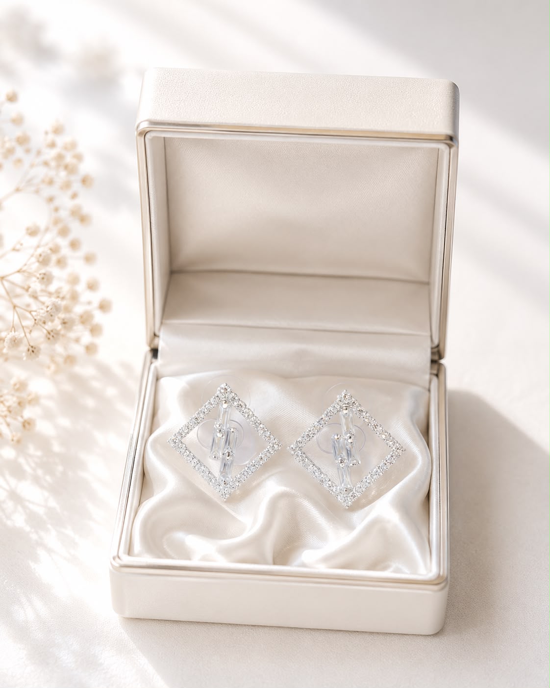 Zircon Earring-222 (Silver)