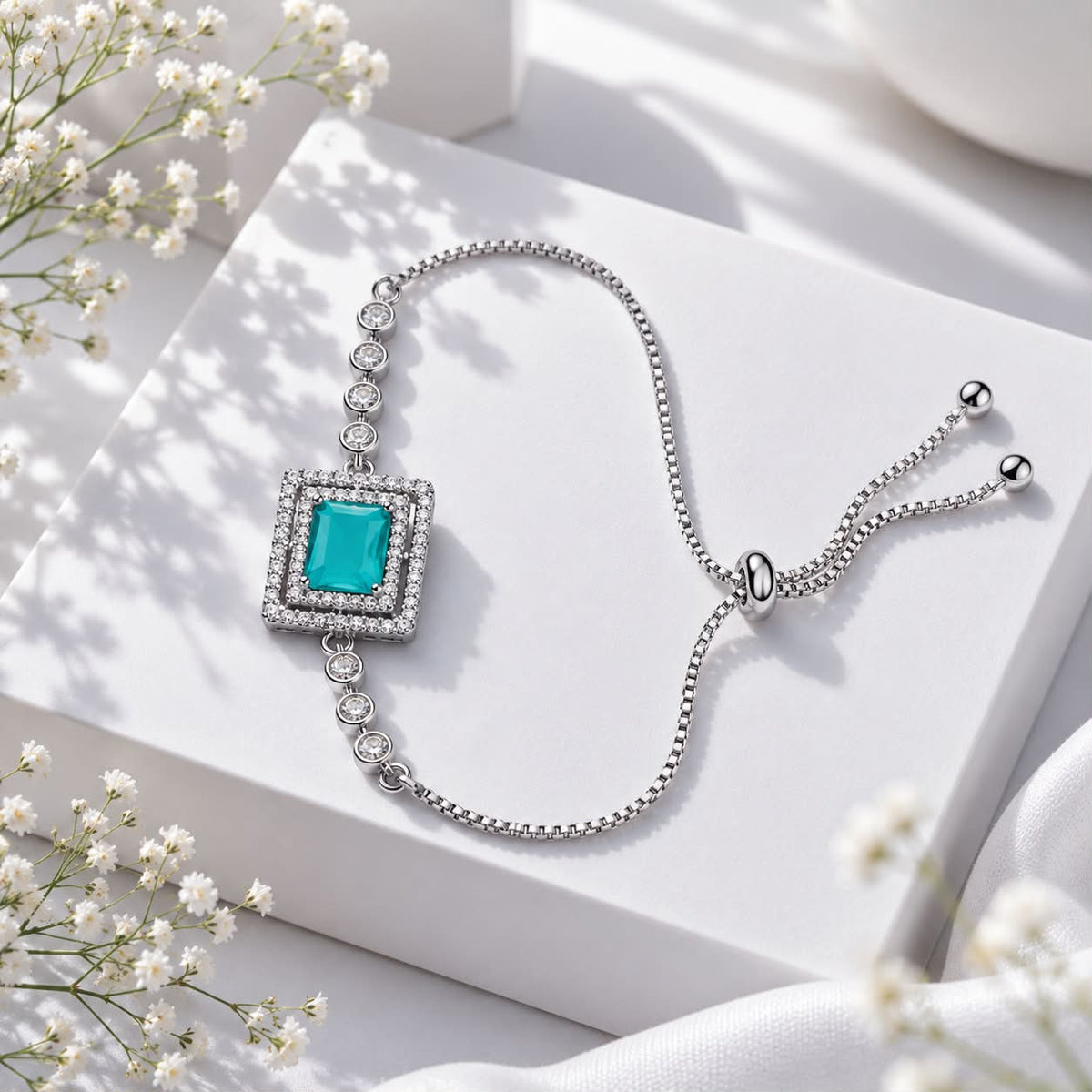 Adjustable Bracelet-259 (Ferozi)