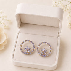 Zircon Earring-172 (White)