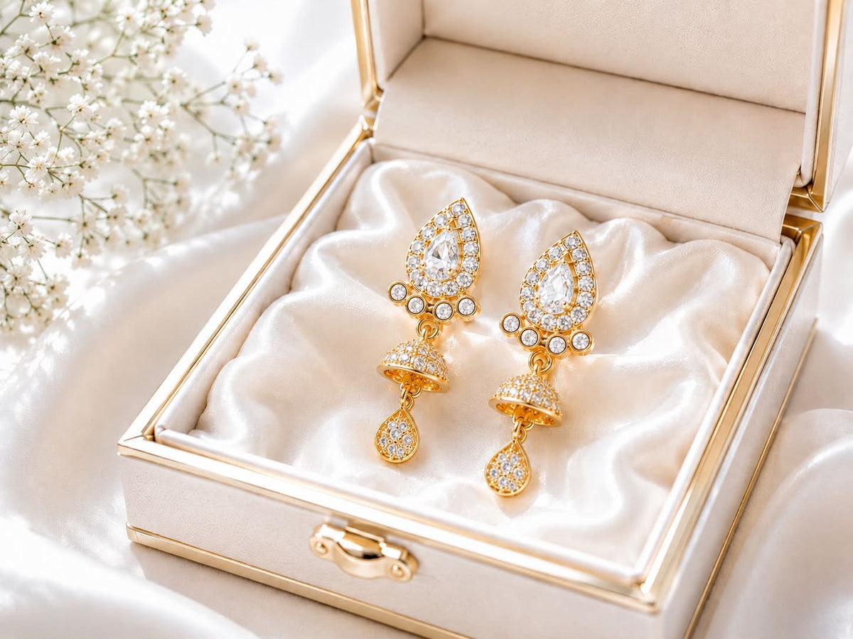 Fancy Jhumki-98 (White)