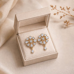 Zircon Earring-219 (White)