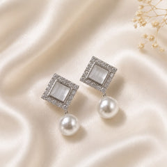 Zircon Earring-171 (White)