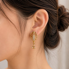 Zircon Hoop Bali-219(Golden)