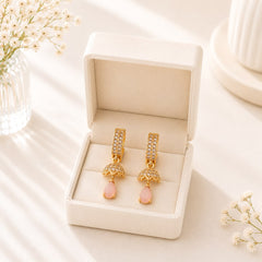 Zircon Hoop Bali-222(Pink)