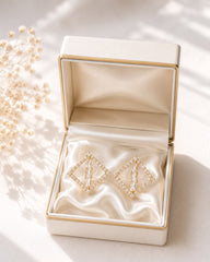 Zircon Earring-222 (Golden White)