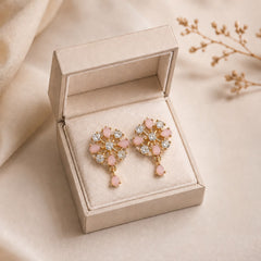 Zircon Earring-219 (Pink)