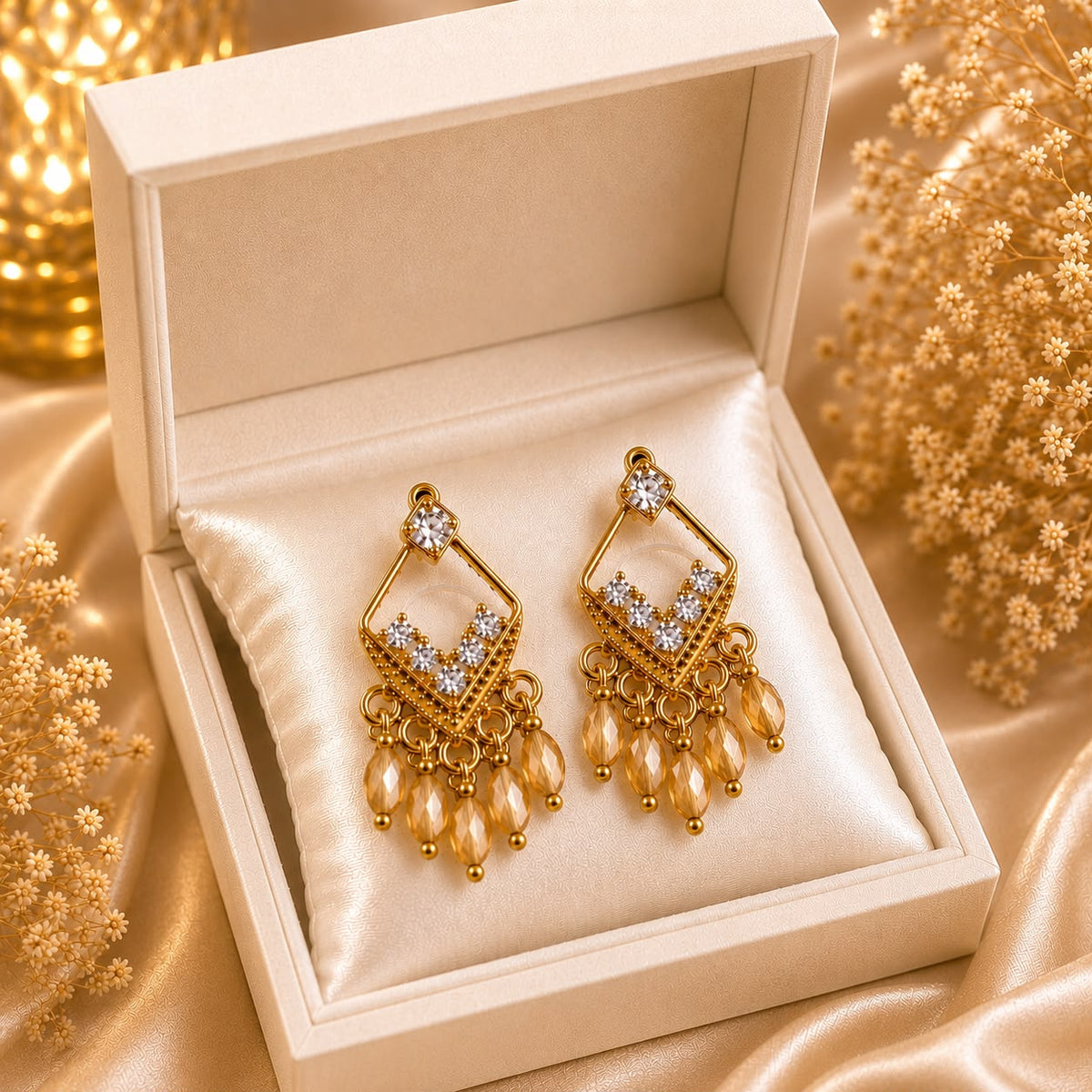 Zircon Earring-224 (Golden)