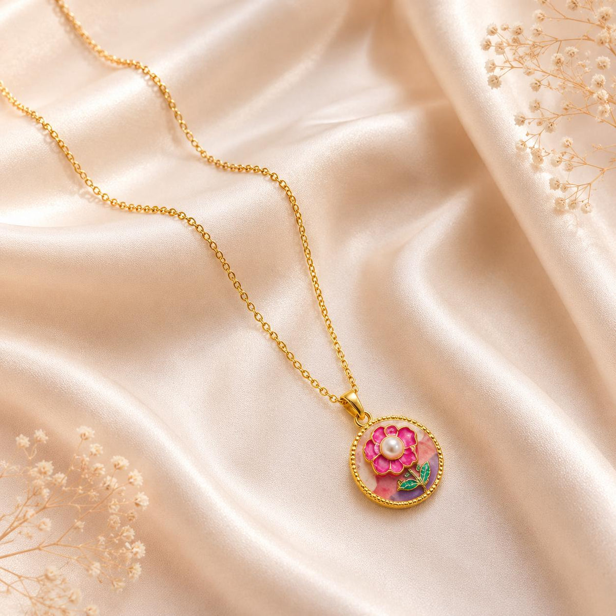 Stainless Steel Resin Pendant-03