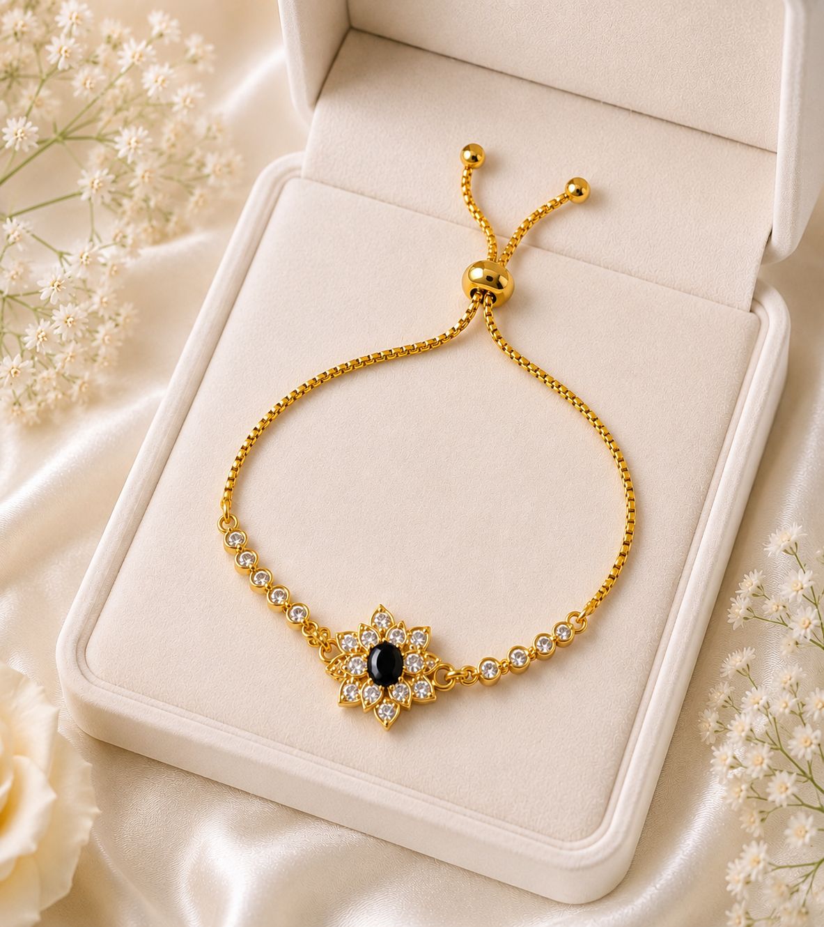 Adjustable Bracelet-265 (Black)