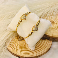 Adjustable Adult Bangle-83 (Golden)