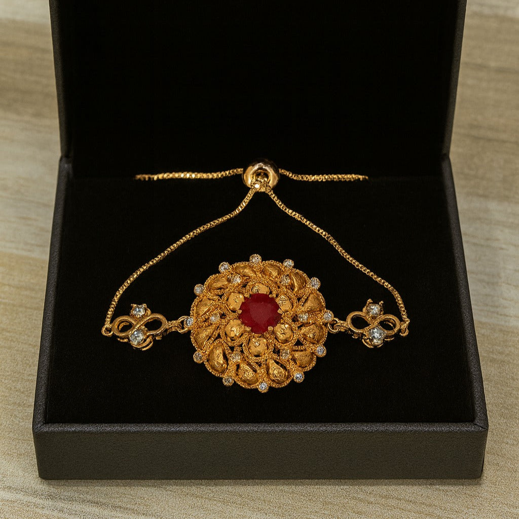 Adjustable Bracelet-215 (Maroon)