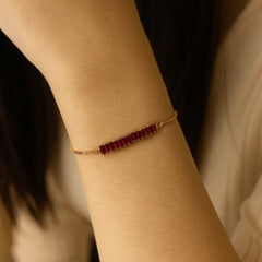 Adjustable Bracelet-217 (Maroon)