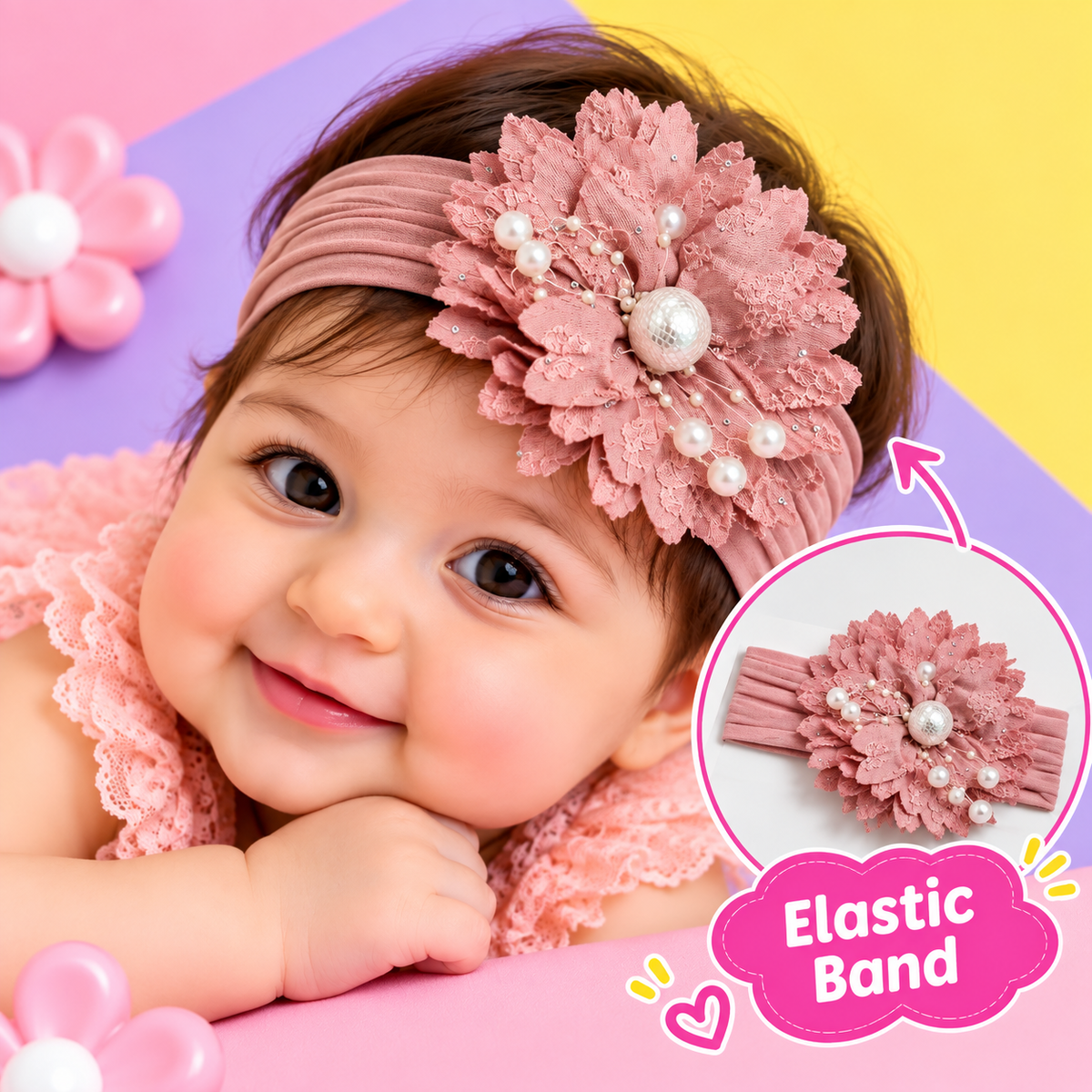 Baby Elastic Band (Pink)