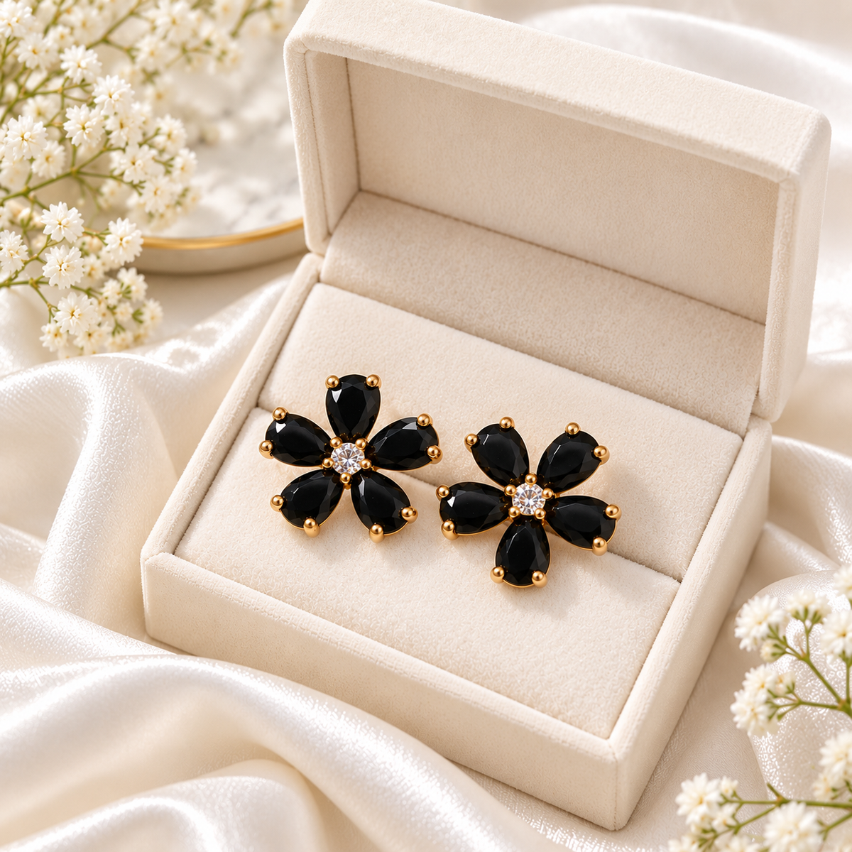 Zircon Studs-250 (Black)