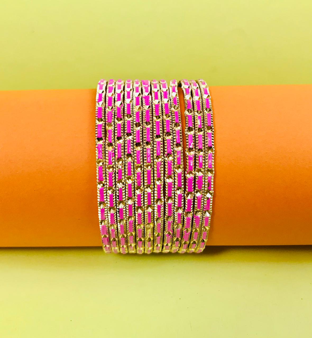 Multi Bangles-29 (Pink)