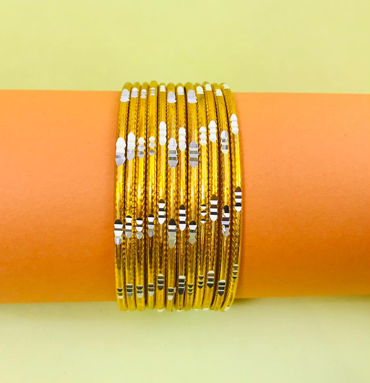 Multi Bangles-30 (Yellow)