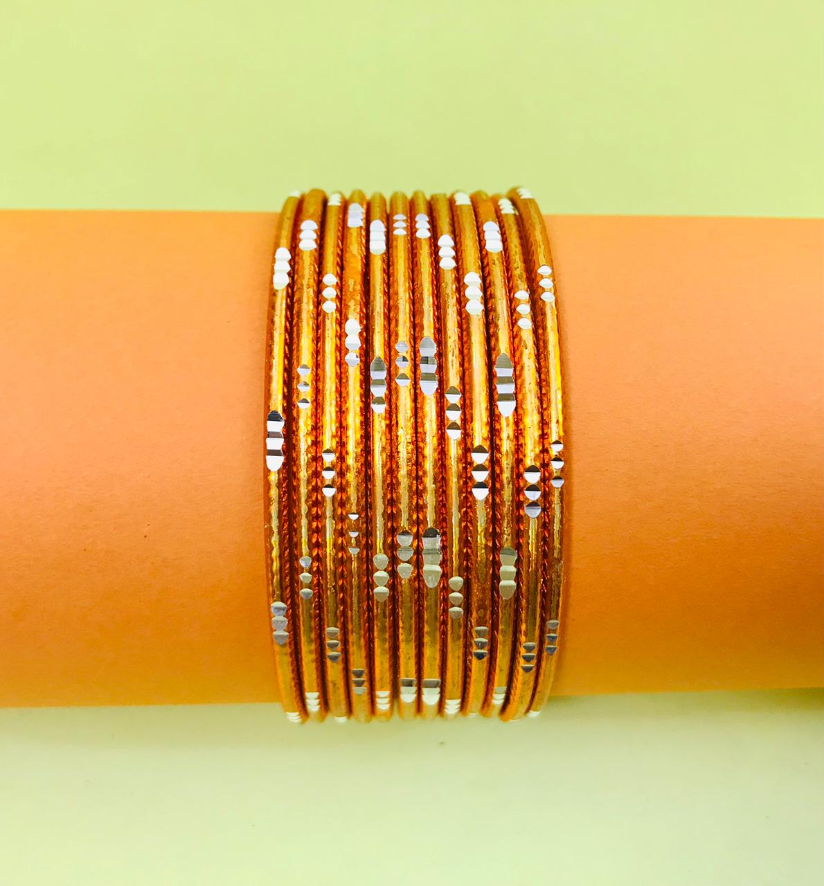 Multi Bangles-30 (Orange)