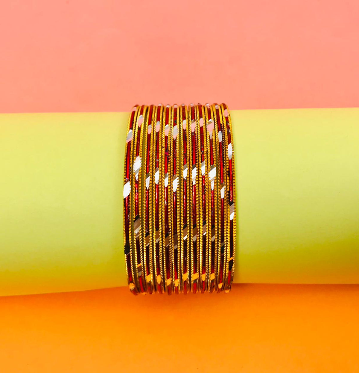 Multi Bangles-31 (Maroon)